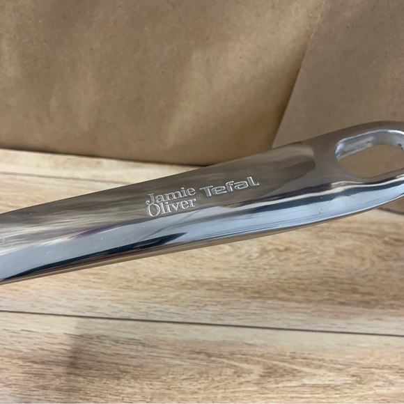 New! Jamie Oliver Tefal Cooks Direct 10” 12” Fry Pan Frying Set Stainless Steel - Picture 2 of 7